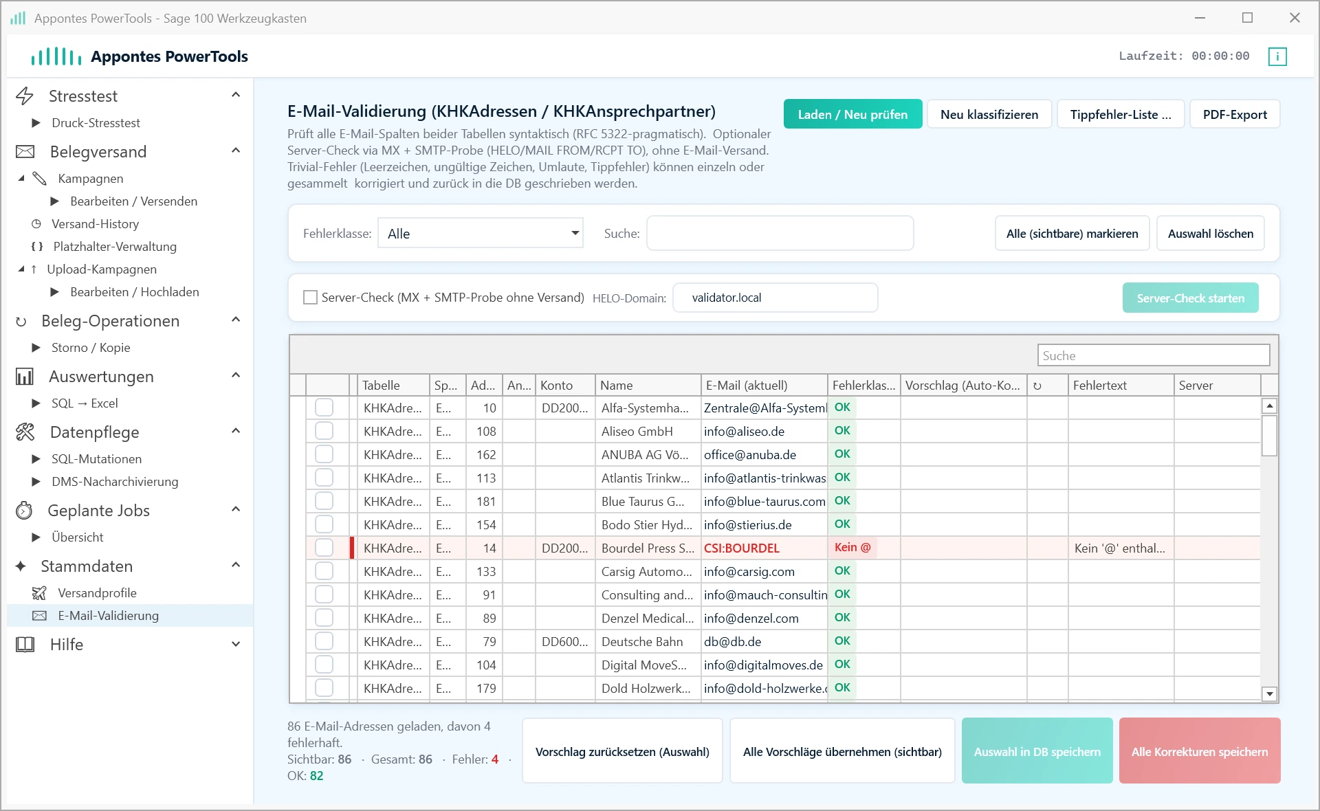 Appontes PowerTools: E-Mail-Validierung – Saubere Adressen